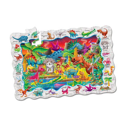Puzzle Doubles! Find It! Dino Floor Puzzle - 50 pc