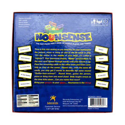 Nounsense Rapid-Fire Noun Guessing Game