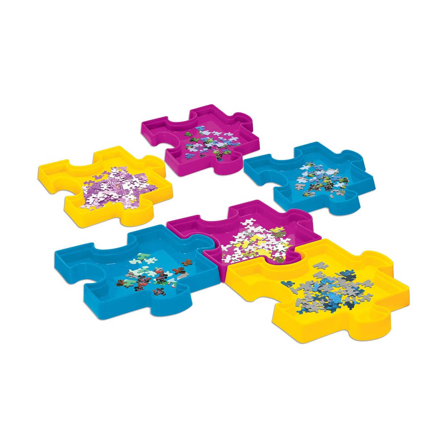 Puzzle Sort & Save Colorful Organizing Trays