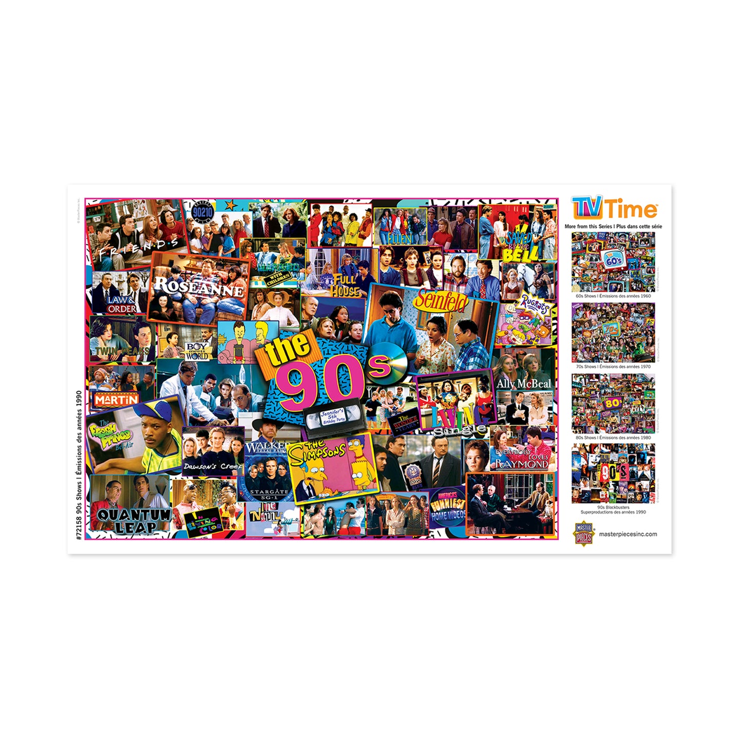 MasterPieces TV Time - 90s Shows Jigsaw Puzzle - 1000 pc
