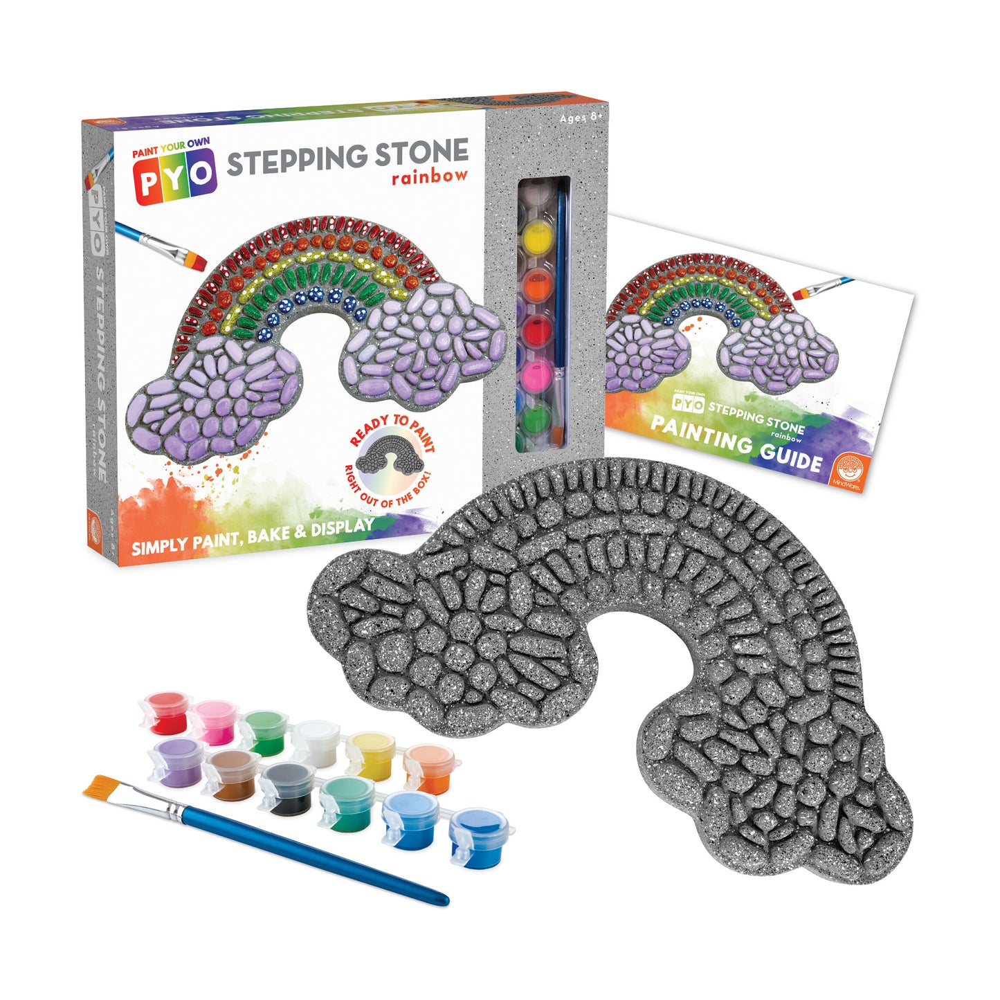 Creative Escapes Rainbow Stepping Stone Paint Kit - Multicolor