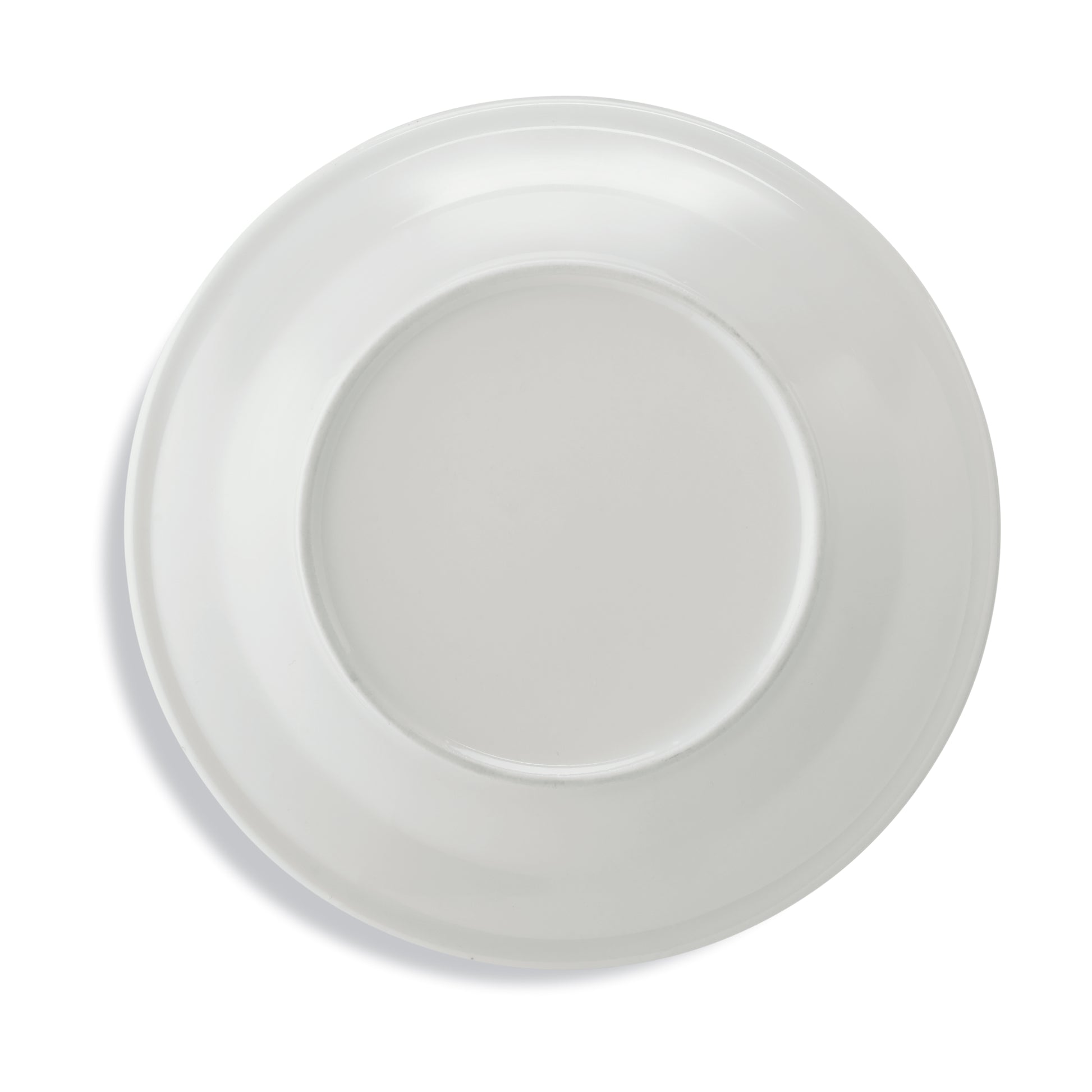 Paint Your Own Porcelain Plates - white ceramic plate with rim