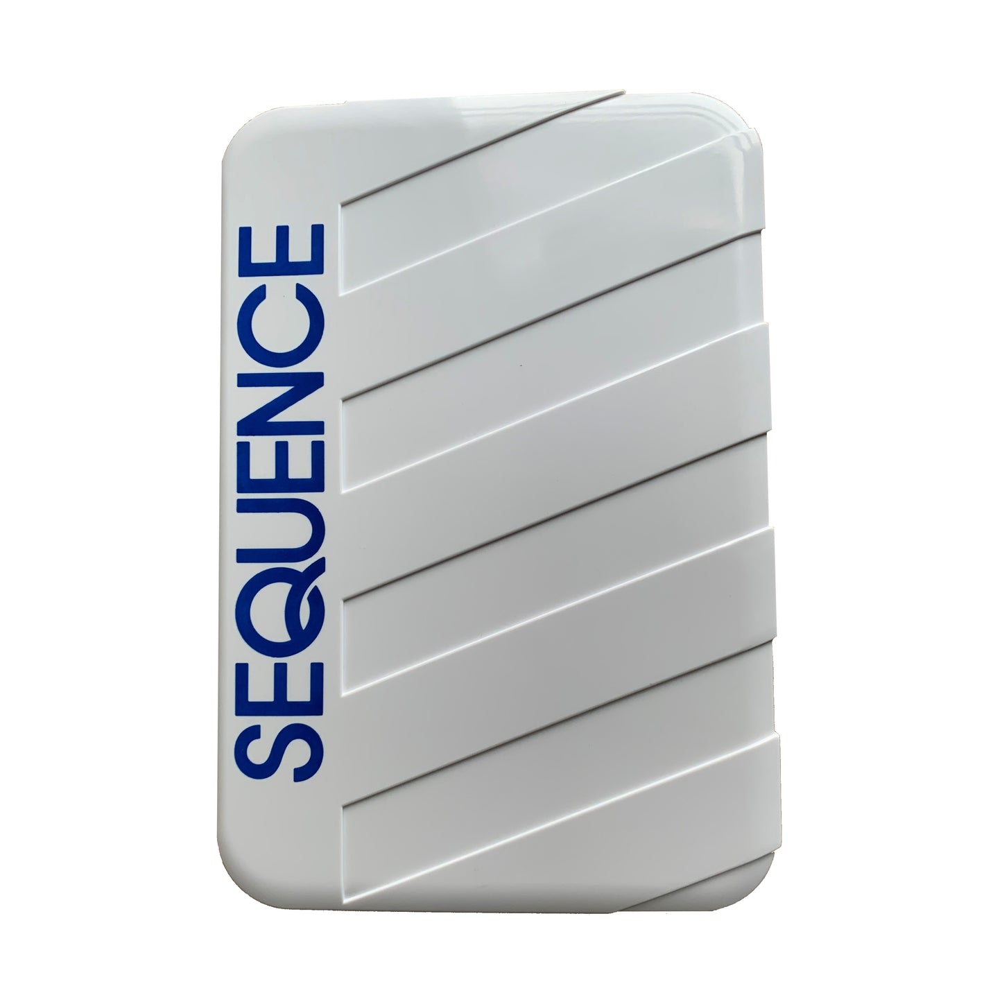 Sequence Travel Edition Strategy Game box with blue logo and white striped design