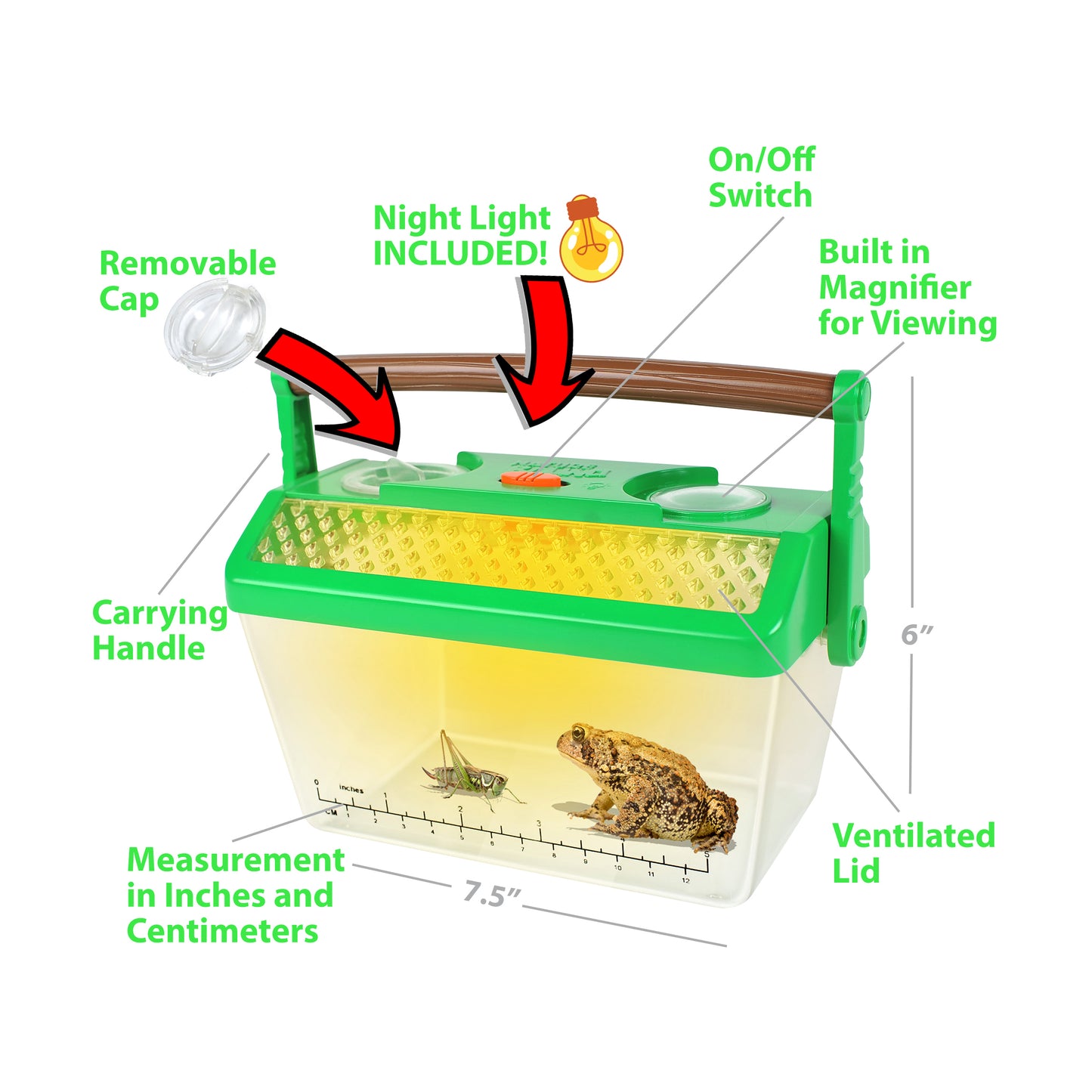 Nature Bound Bug Catcher Critter Barn Habitat with Built-in Light