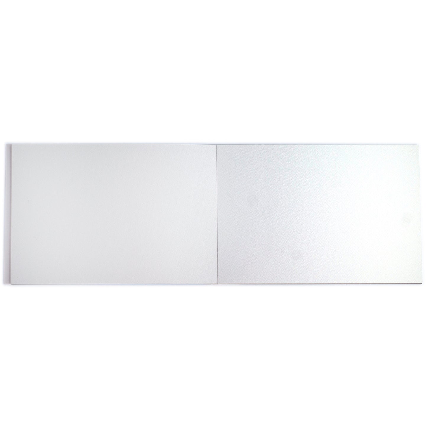 Yumi's Mushrooms Deluxe Watercolor Paper Pad, open sketchbook with blank white pages