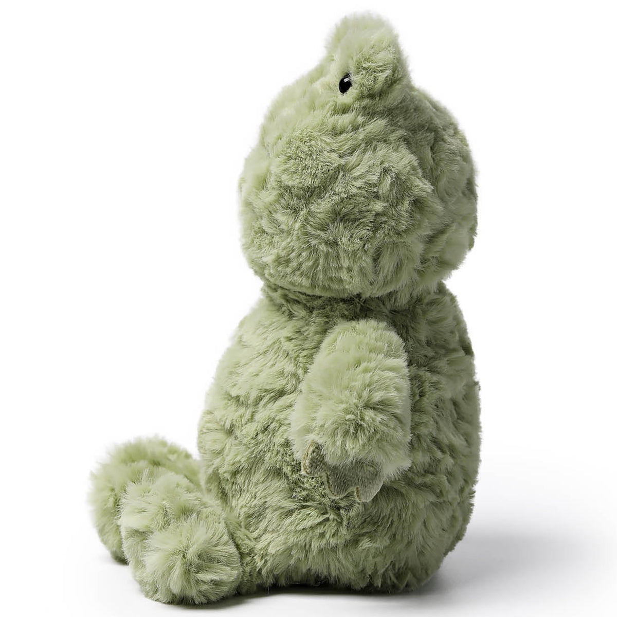 MCHUGS Kindergarten Series Relaxing Frog 7-Inch Plush in soft sage green, sitting upright with a calm expression