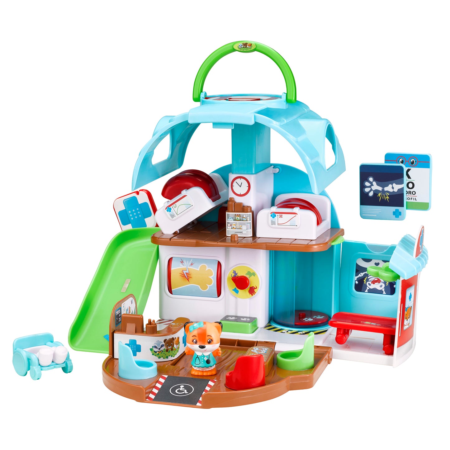 Timber Tots Care Center Medical Playset with Fox Figurine