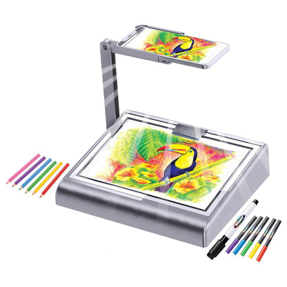 Timeless Creations 2-In-1 Visual Art Tracing Desk and Light Box Drawing Set