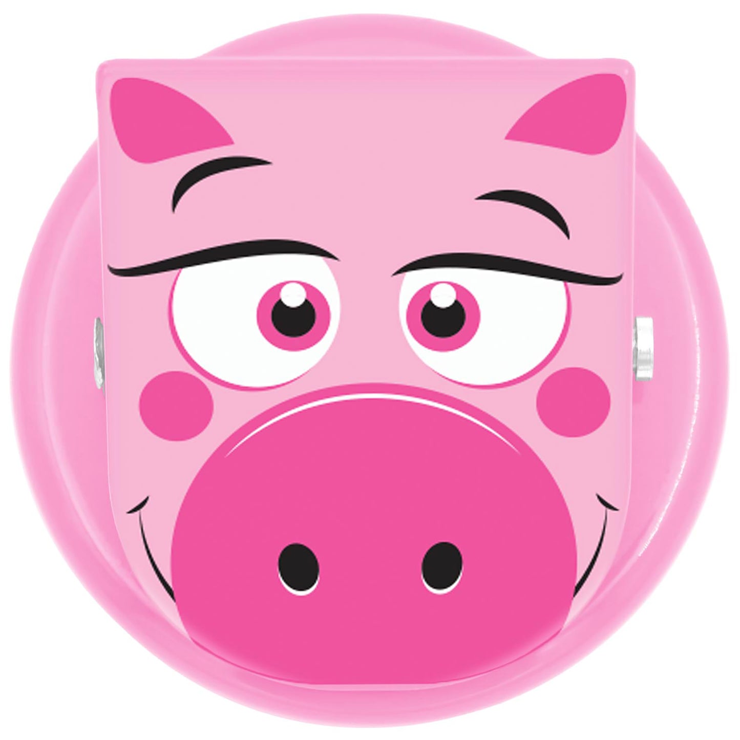 Barnyard Clever Clips pink owl toy with big eyes and nose details