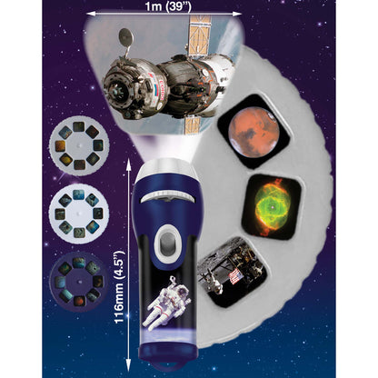 Brainstorm Toys Space Torch & Projector - Colorful Space Exploration - Ages 3+