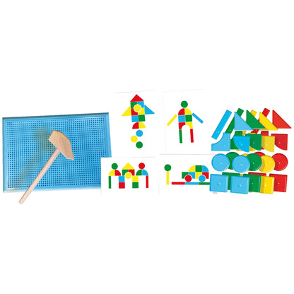 SES Creative My First Hammer Tap Tap - Colorful Shape and Scene Crafting Toy for Toddlers