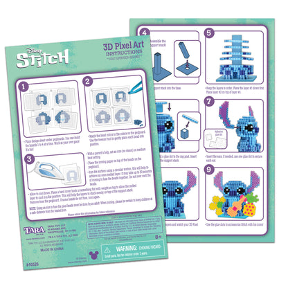 Disney Stitch 3D Pixel Art Adventure Set - 2500 Beads