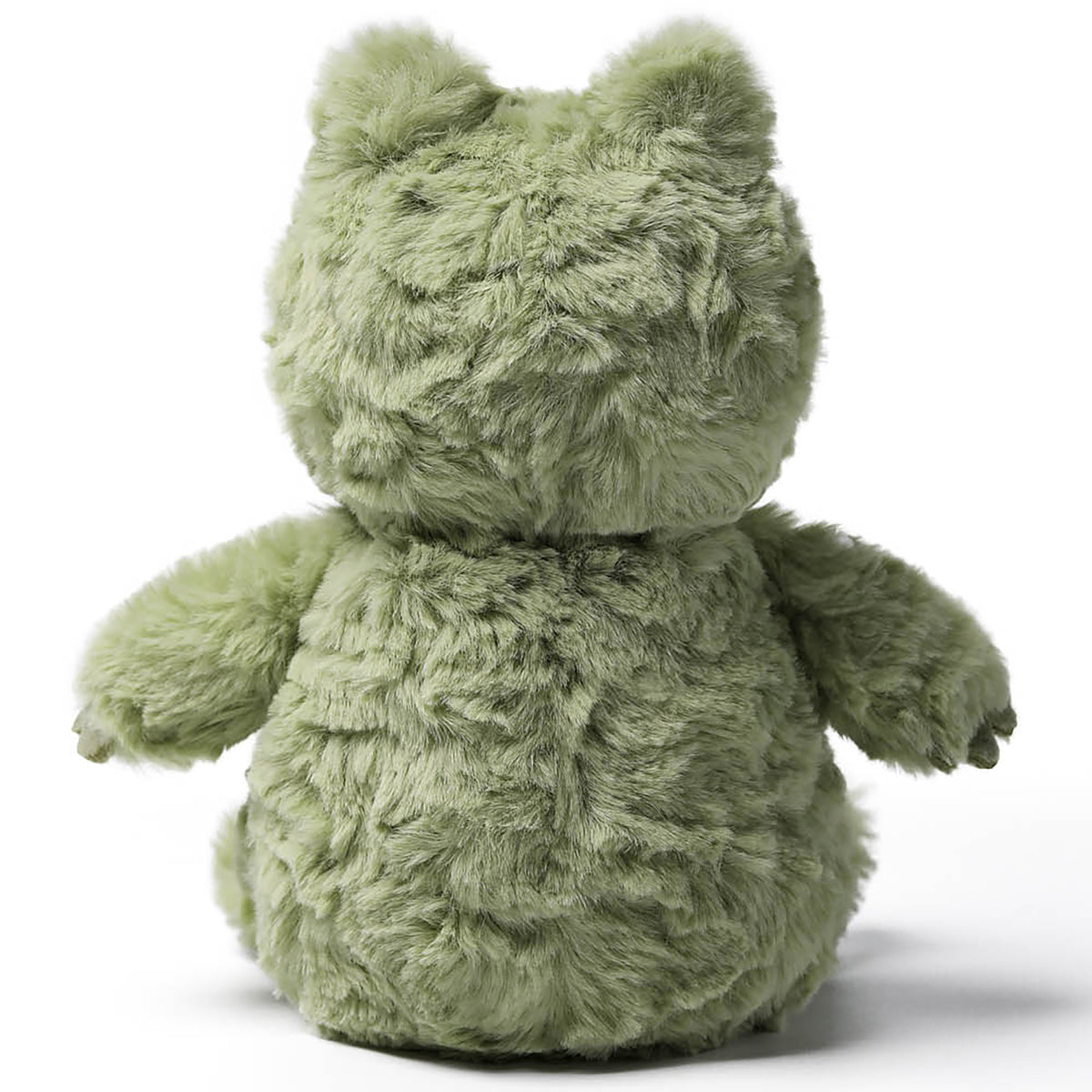 MCHUGS Kindergarten Series Relaxing Frog 7-Inch Plush in sage green, shown from front view with friendly expression