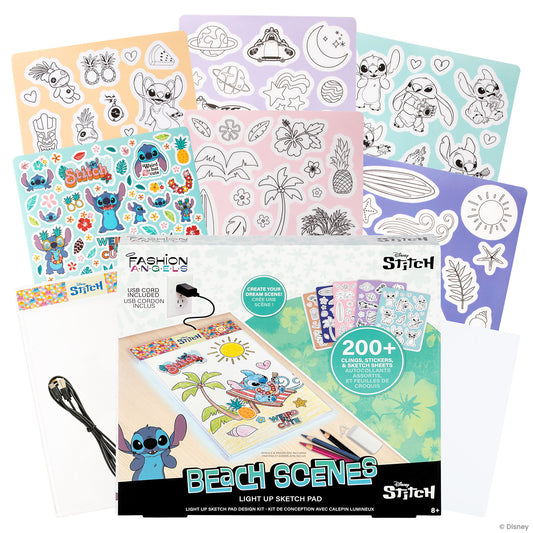 Disney Stitch Light-Up Sketch Pad with 200+ stickers and sketch sheets