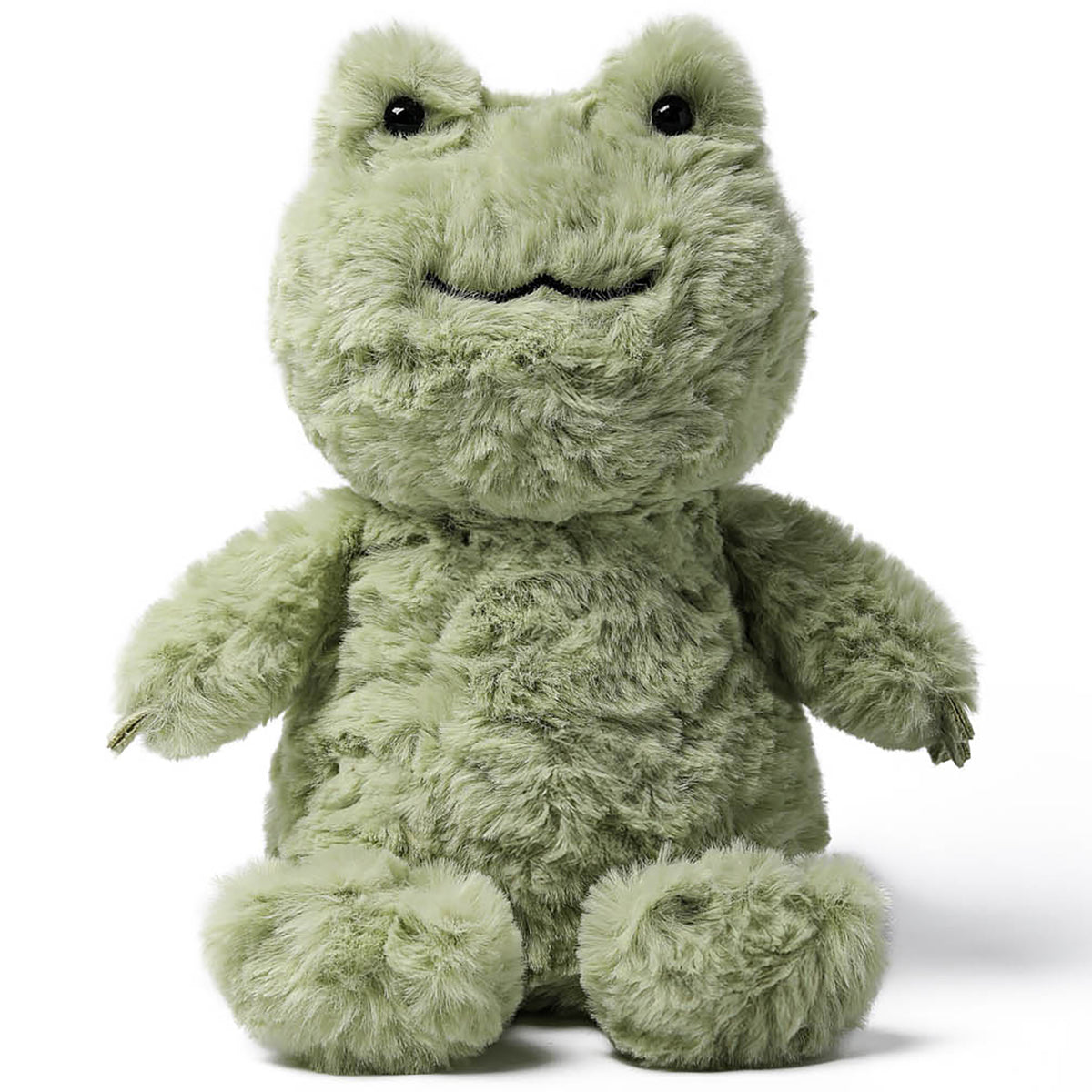MCHUGS Kindergarten Series Relaxing Frog 7-Inch Plush in sage green with friendly smile