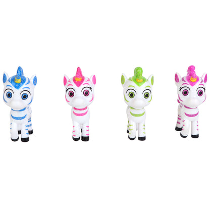 Zoonicorn Mini Figurine Set, 4-Pack 2.75 inch - Aliel, Ene, Promi, Valeo - Kids 3+